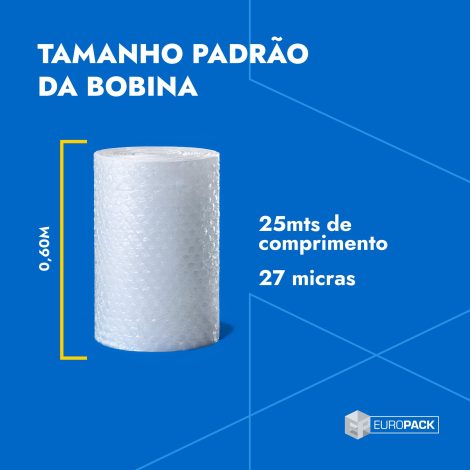 Bobina Bolha 60cm x 25m micra 27