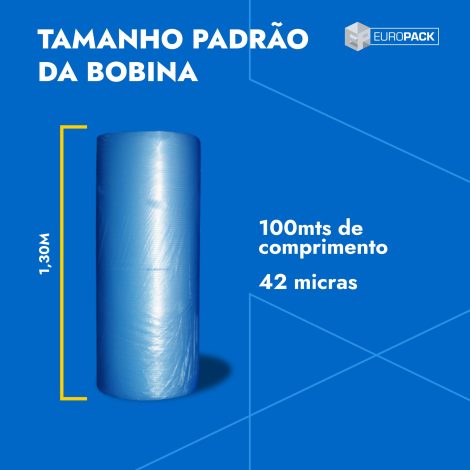 Bobina Bolha Light 1,30m x 100m micra 42