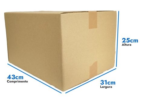 Caixa de papelão 43 x 31 x 25 cm - N3