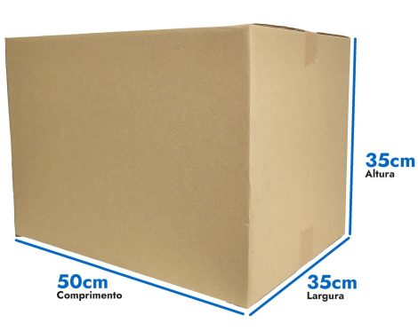 Caixa de papelão 50 x 35 x 35 cm - N4