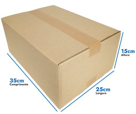 Caixa de papelão 35 X 25 X 15 cm - N20 - 1