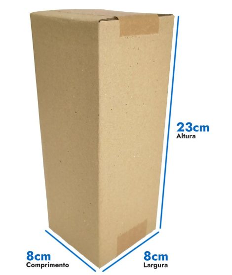 Caixa de papelão  8 x 8 x 23 cm - N35