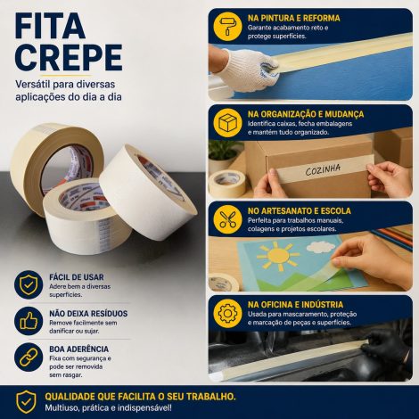 Fita Crepe 48mm x  50m