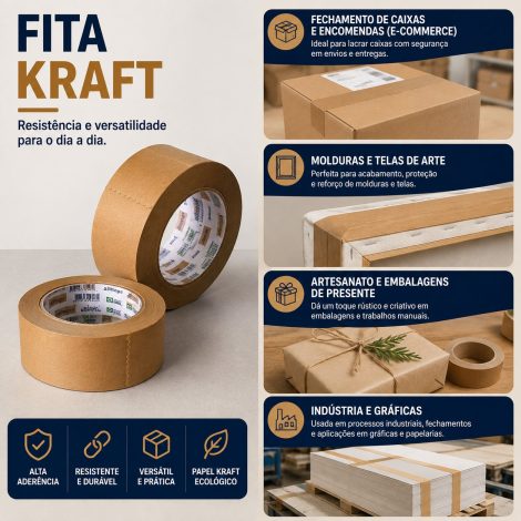 Fita adesiva Kraft 48mm X 50m